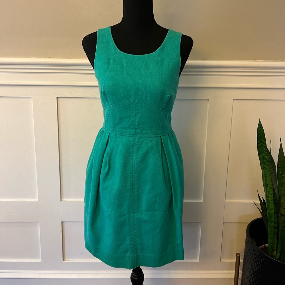 Green JCrew dress